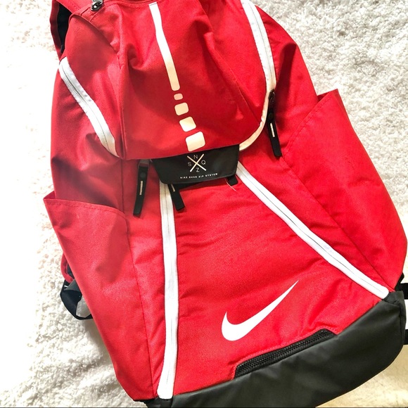 red basketball backpack